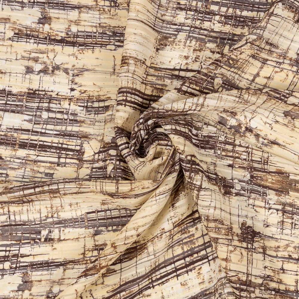 Gasa bambula pintura D/3 amarillo - tejidos de gasa estampada en PUGUTEXTILE